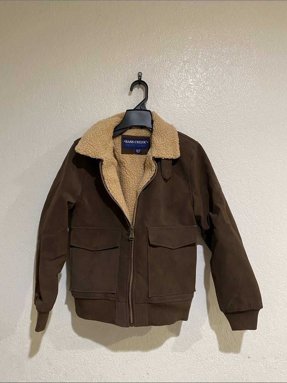 Bass Creek Kids' Brown Sherpa-Lined Bomber Jacket